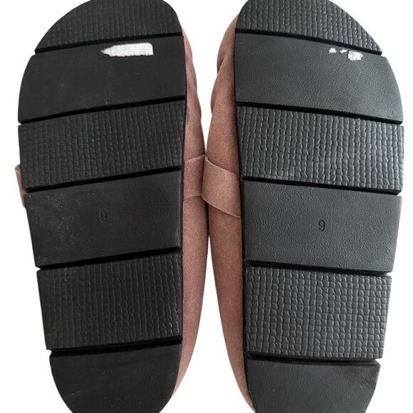 NWOT Free People Diamonte Buckle Slip on Buckle Mules in Blush Pink - Picture 10 of 12